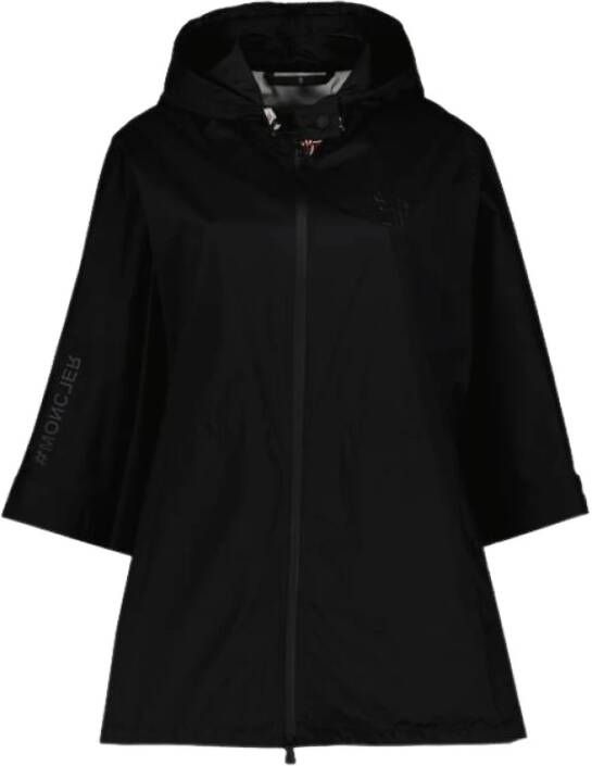 Moncler Single Breasted Coats , Zwart, Dames