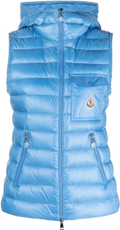 Moncler Vest , Blauw, Dames