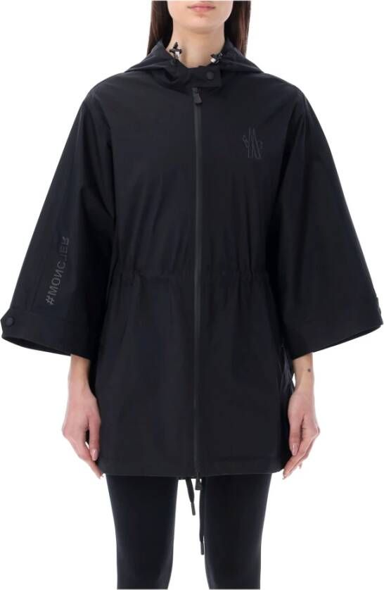 Moncler Women Clothing Outerwear Black Ss23 , Zwart, Dames