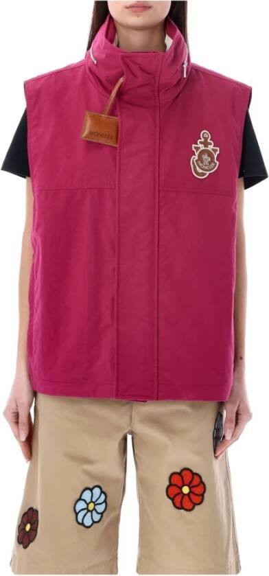 Moncler Women& Clothing Outerwear Light Pink , Roze, Dames