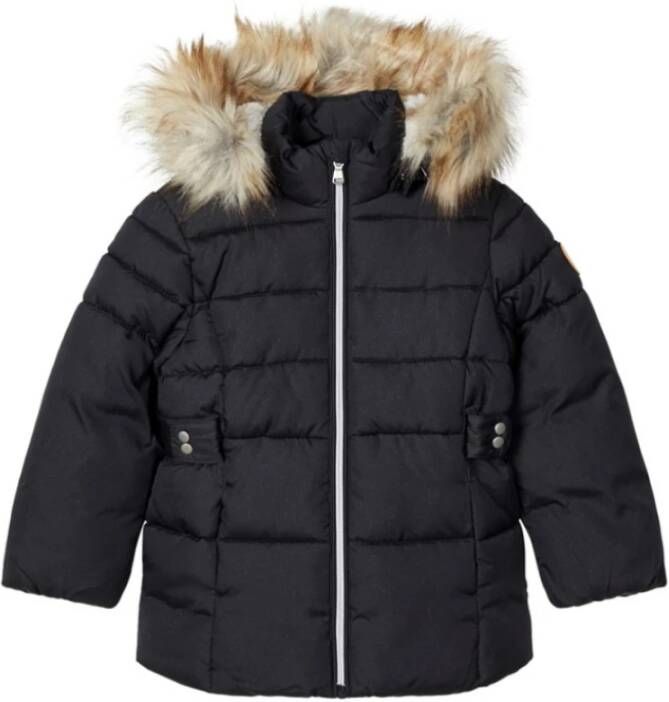 NAME IT MINI gewatteerde winterjas Merethe donkerblauw