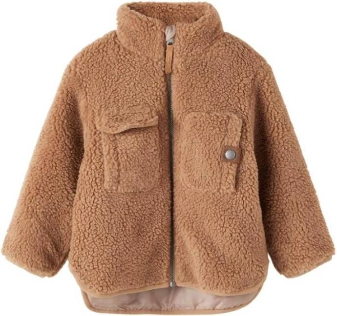 name it Noem het mini nmmmilon teddy jas tijgers oog | Freewear Bruin , Bruin, Heren