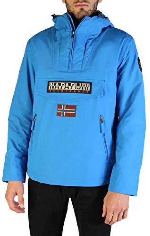 Napapijri 100% polyamide jas , Blauw, Heren