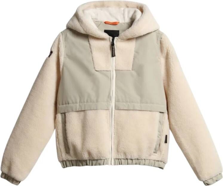 Napapijri Fleece jassen Wit Heren