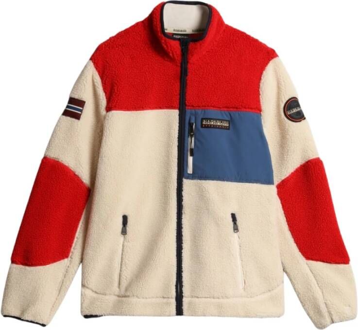 Napapijri Fleece jassen Wit Heren