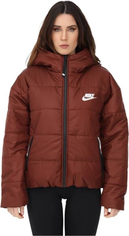 Nike Gewatteerde Jassen Rood Dames
