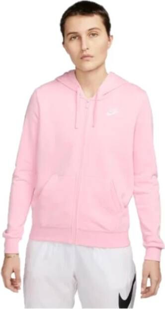 Nike NSW Club Fleece Volledig Zip Hoodie Dames Pink , Roze, Heren