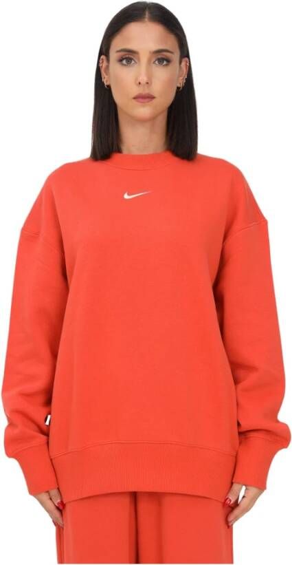 Nike Hoodies & Sweatvesten Oranje Dames