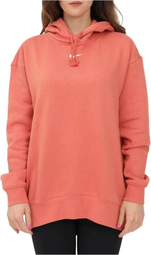 Nike Hoodies & Sweatvesten Oranje Dames