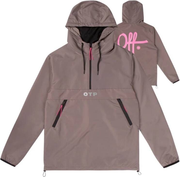 Off The Pitch De goochelaar Anorak , Bruin, Heren