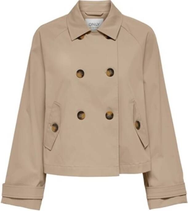 Only 15274982 Trench AND Rain Coats , Bruin, Dames
