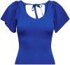 Only Onlleelo S/S Back Pullover KNT Noos 15203888 , Blauw, Dames online kopen