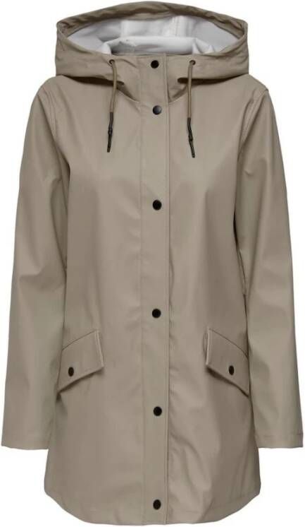 Only Oelisa Raincoat OTW Crockery | Freewear Beige , Beige, Dames