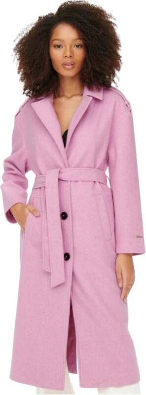 Only Trenchcoats & Mantels Roze Dames