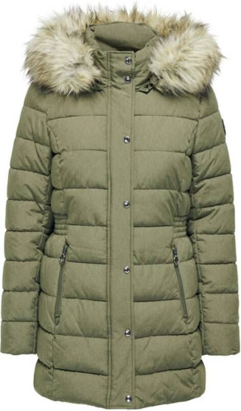 Only Winterjassen Groen Dames