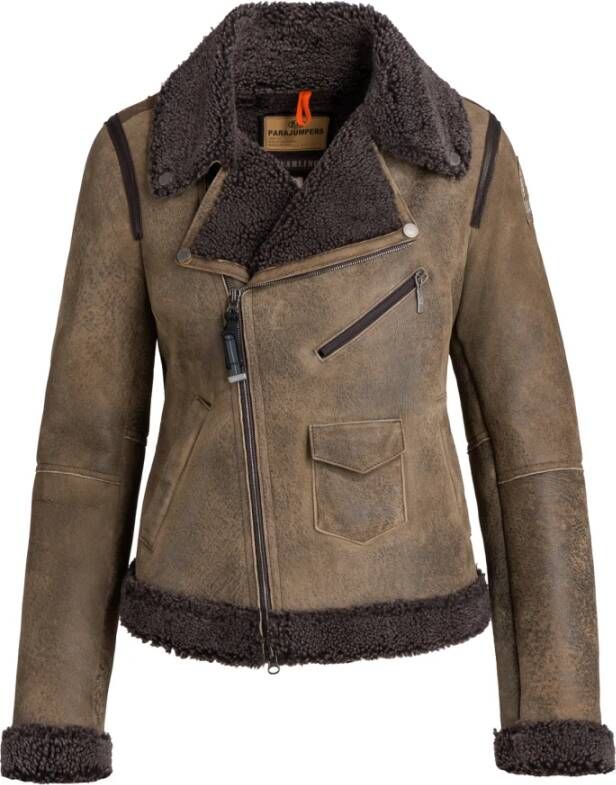 Parajumpers Faux bont en schuifjas , Bruin, Dames