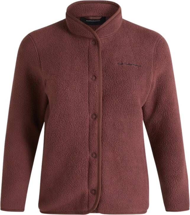 Peak Performance Fleece jassen , Rood, Dames