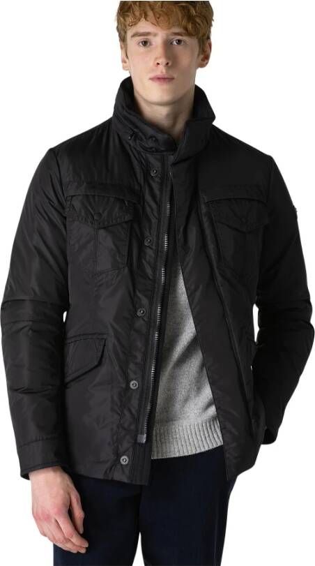 Peuterey Field jacket in super light fabric , Zwart, Heren