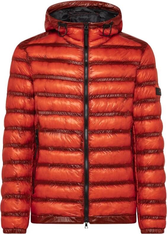 Peuterey Fijne ripstop bomberjack met Primaloft vulling , Oranje, Heren