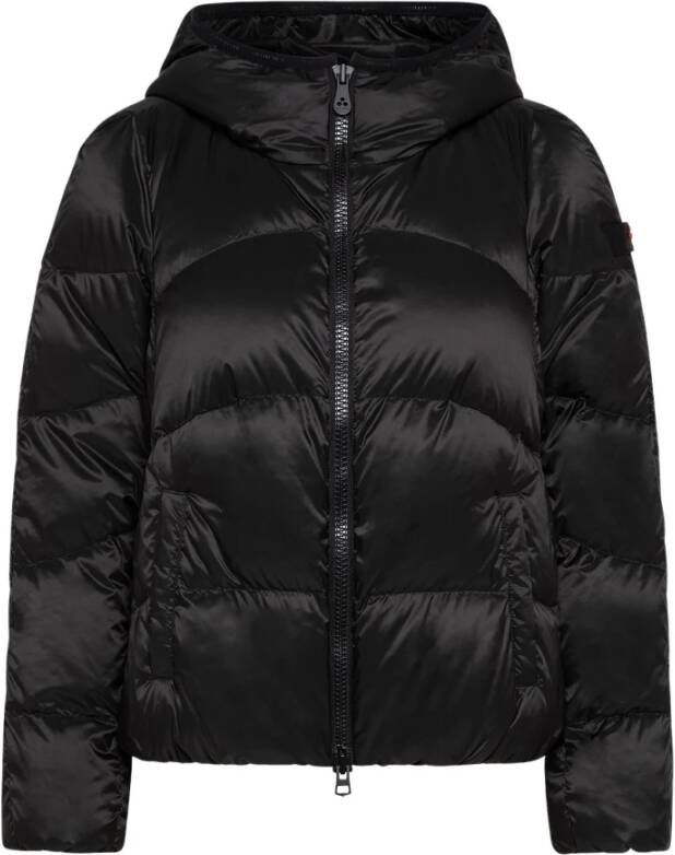 Peuterey Post consumer gerecycled stof down jas , Zwart, Dames
