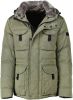 Peuterey Urban Field Jacket With Fur Collar , Groen, Heren online kopen