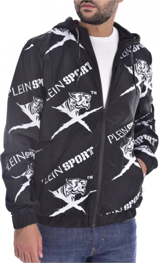 Plein Sport Blouson coupe vent à capuche signature
