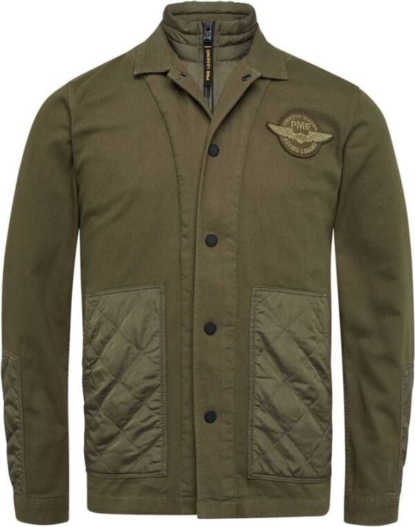 PME Legend Long sleeve shirt heavy ctn twill tarmac , Bruin, Heren