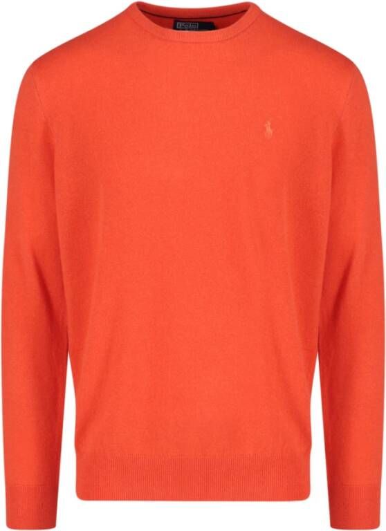 Polo Ralph Lauren Ronde hals gekweek , Oranje, Heren