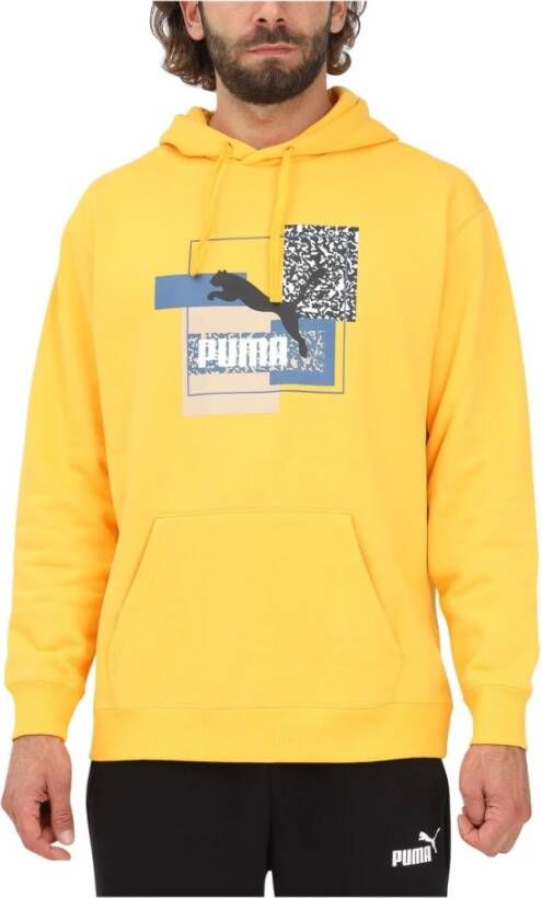 Puma Hoodies & sweatvesten Geel Heren