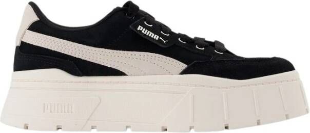 Puma Mayze Stack manden in zwart leer , Zwart, Dames