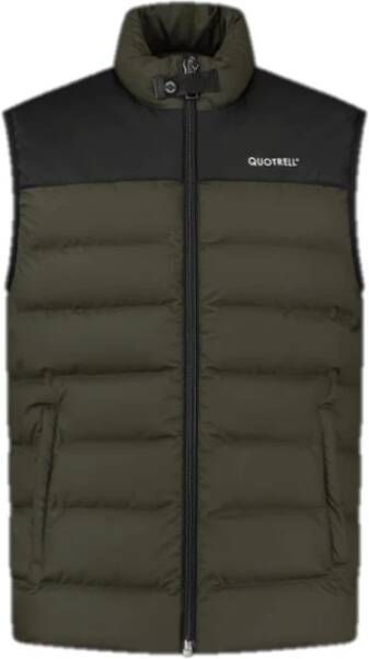 Quotrell almeria bodywarmer senior donkergroen/zwart , Groen, Heren