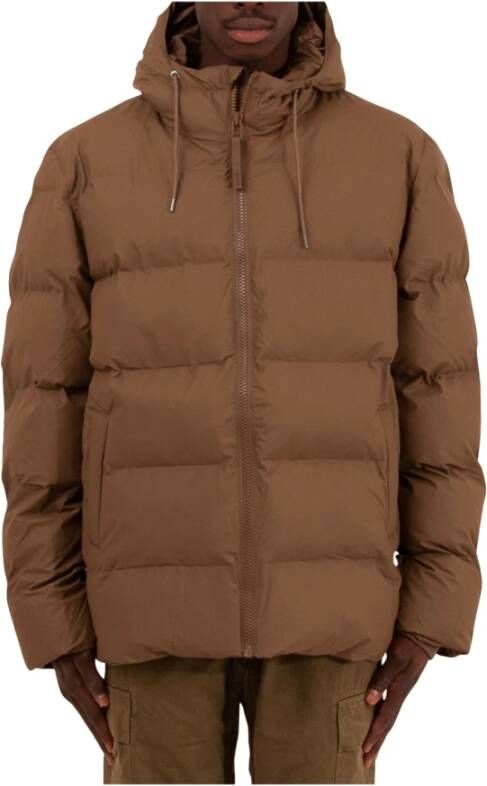 Rains Gewatteerde jassen Bruin Heren