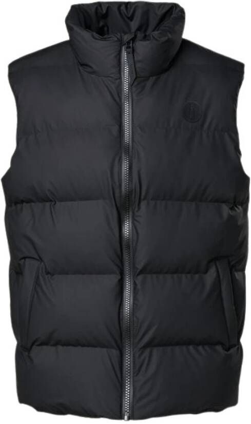 Rains Winterjassen Puffer Vest Zwart