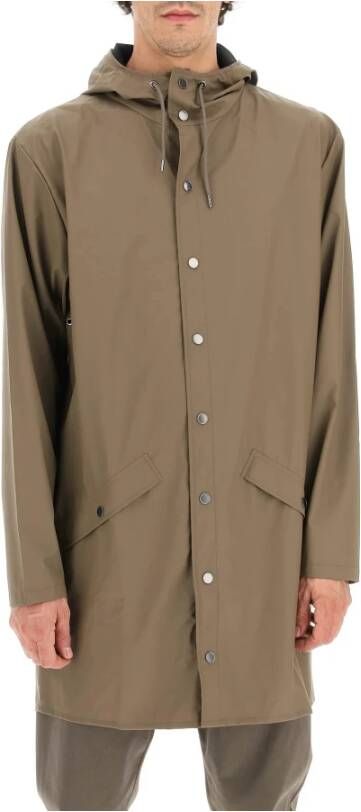 Rains Regenbestendige jassen , Bruin, Heren