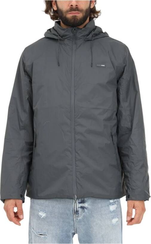 Rains Gevoerde nylon jas , Grijs, Unisex