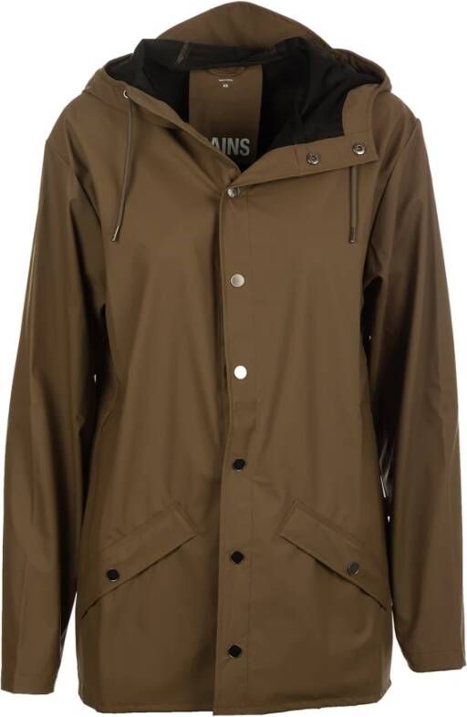 Rains Single Breasted Coats , Bruin, Heren