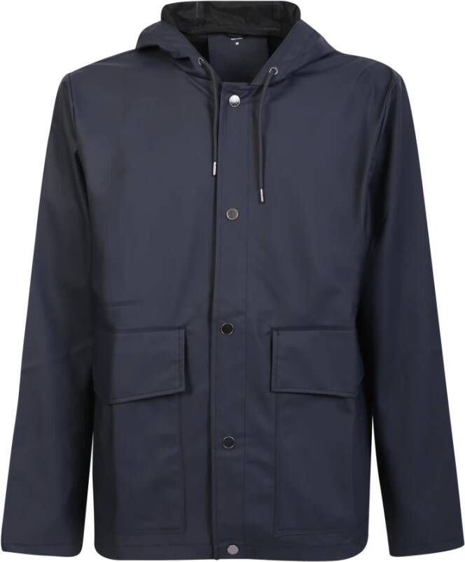 Rains Winterjassen Blauw Heren