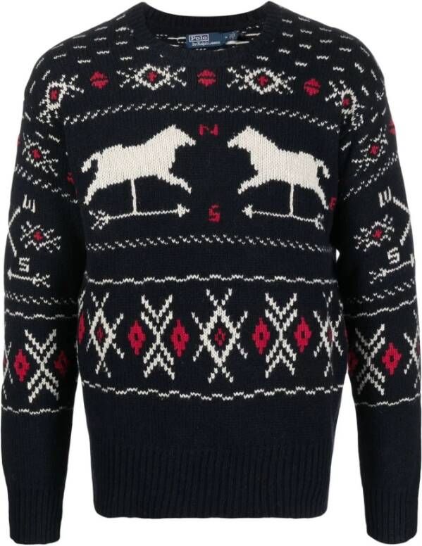 Ralph Lauren Truien met ronde hals , Blauw, Heren