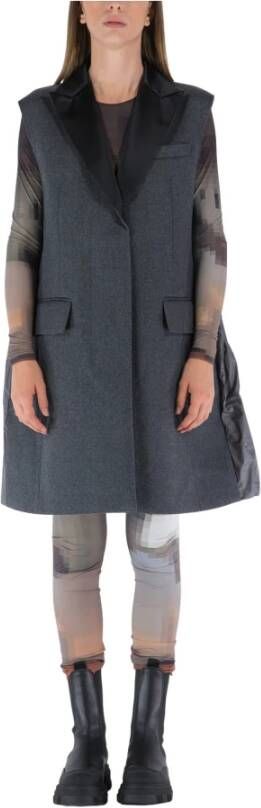 Sacai Trenchcoats & Mantels Grijs Dames