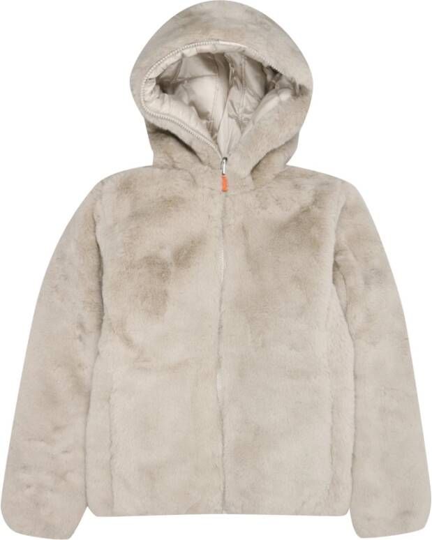 Save The Duck Fury15 Teddy omkeerbare jas Chloe Beige Kids , Beige, Dames