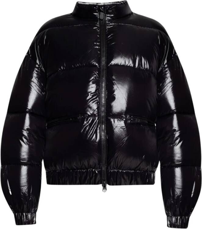 Save The Duck Shira bijgesneden gewatteerde jas , Zwart, Dames