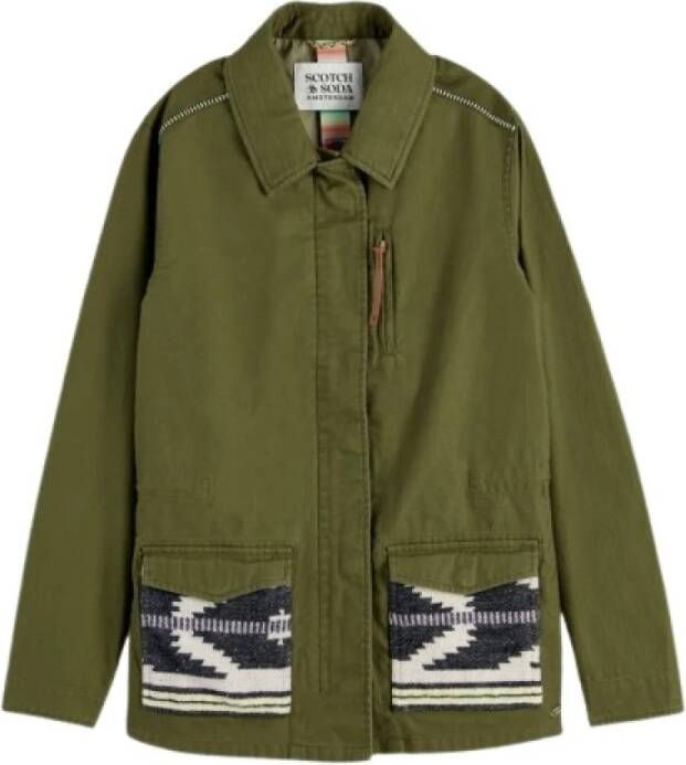 Scotch & Soda 168721 0115 scotch and soda embroidered field jacket army