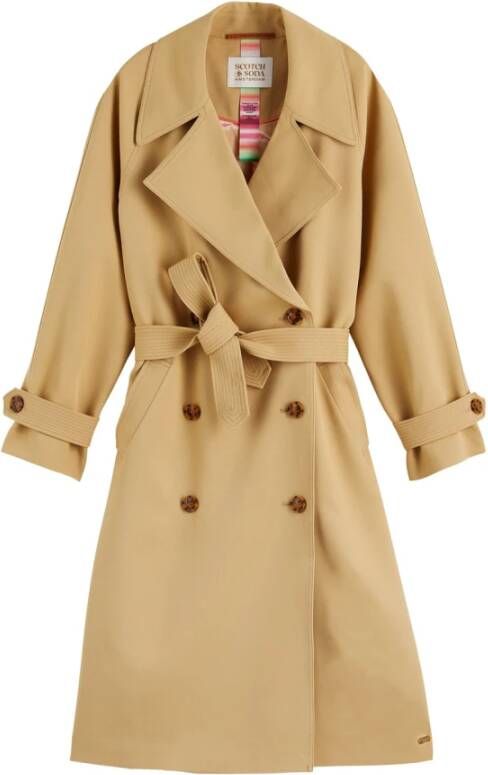 Scotch & Soda Soepelvallende trenchcoat