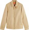 Scotch & Soda Camel Jack Short Garment dyed Cotton linen Jacket online kopen