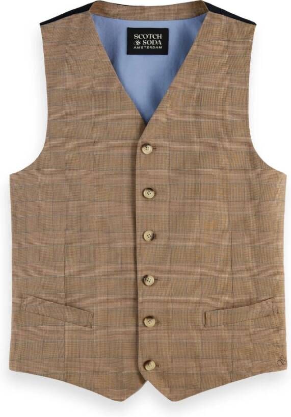 Scotch & Soda Vest , Bruin, Heren