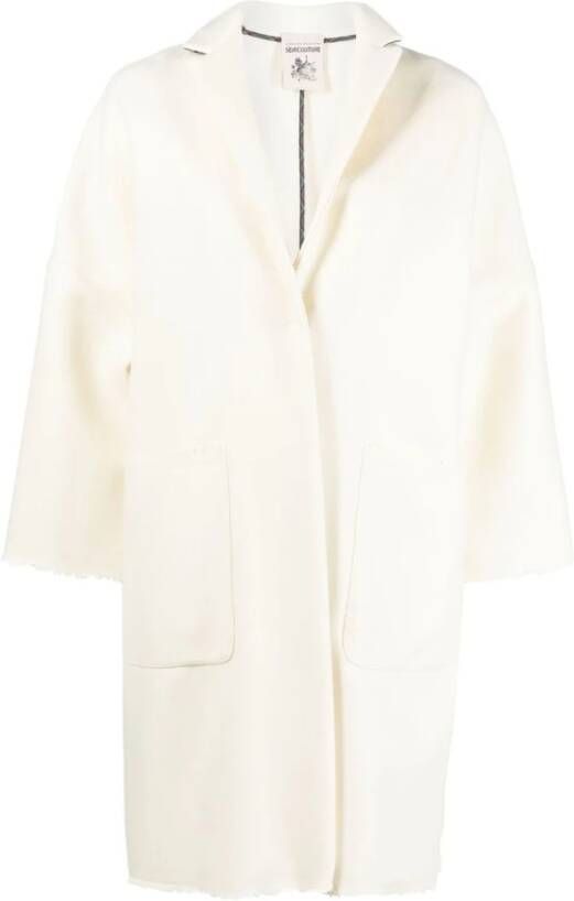 Semicouture Trenchcoats & Mantels Wit Dames