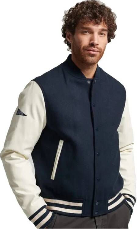 Superdry Bomberjacks , Blauw, Heren