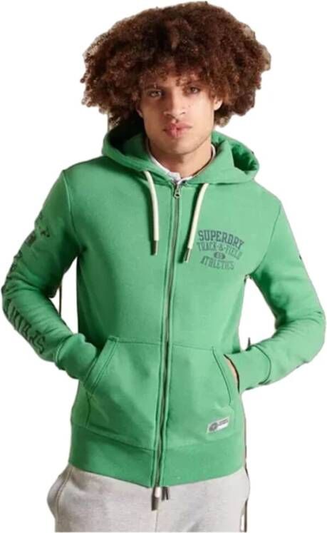 Superdry Hooded sweatshirt M2011455A , Groen, Heren