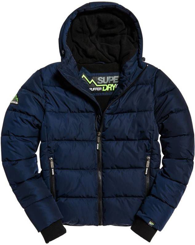 Superdry winterjas donkerblauw