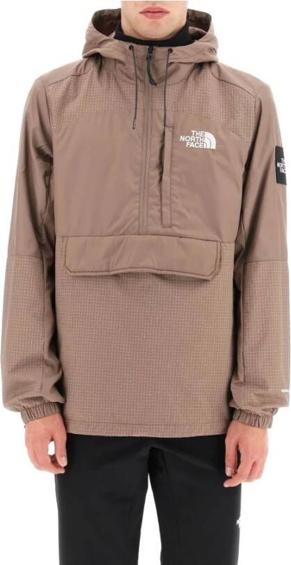 The North Face De noordwandconvin nylon ripstop anorak jas , Beige, Heren
